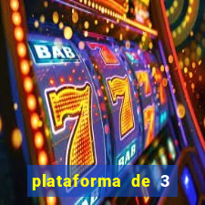 plataforma de 3 reais jogo